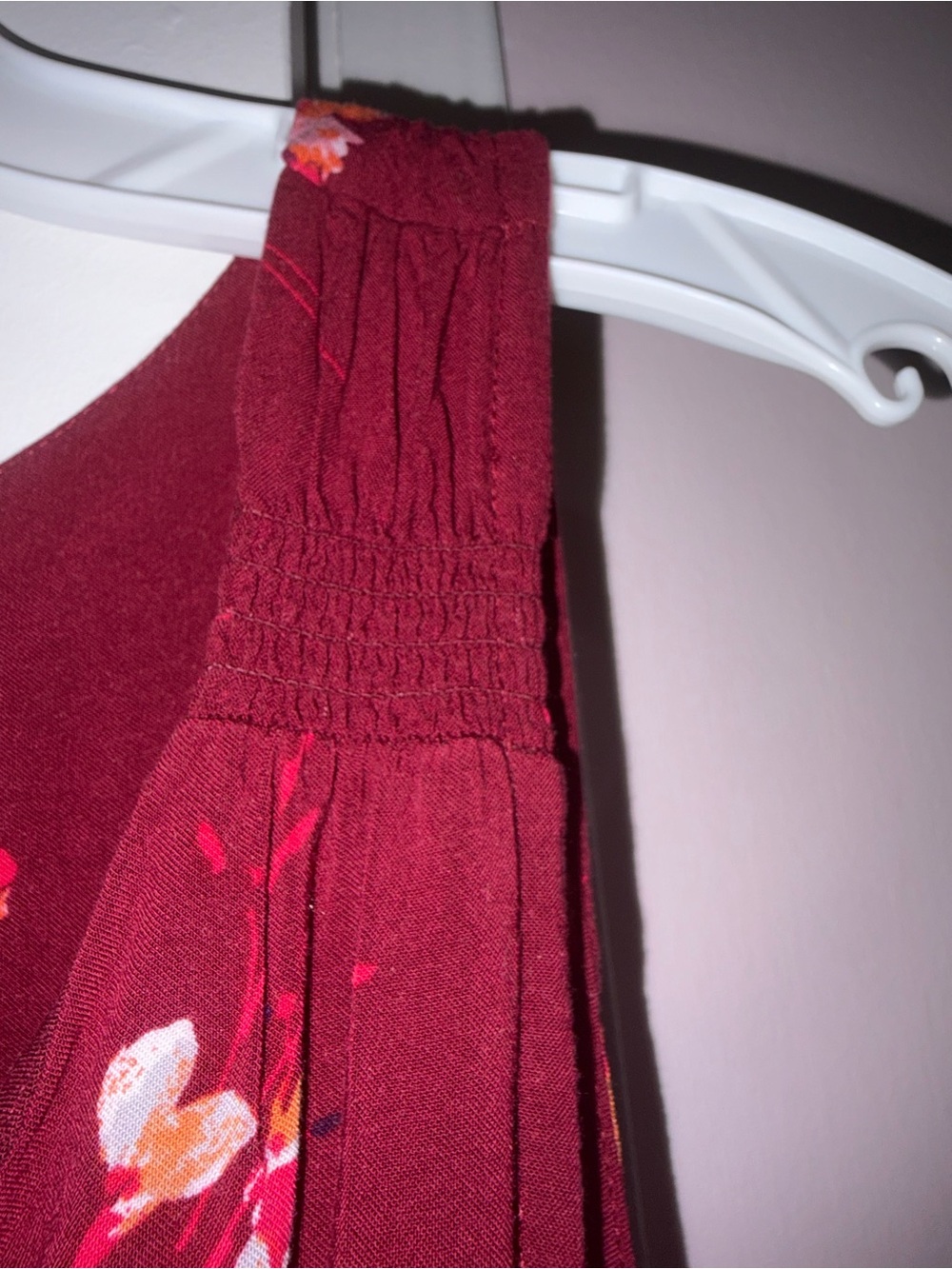 Apt. 9 Burgundy Floral V-Neck Sleeveless Maxi Dress - Picture 7 of 13